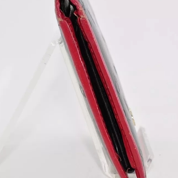 Christian Dior monogram wallet red black leather - Picture 5 of 12